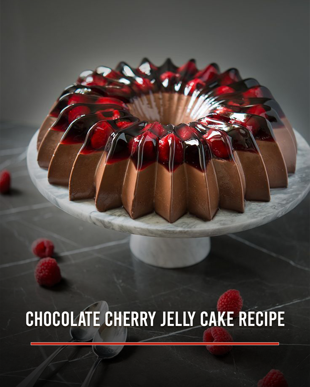 Chocolate Cherry Jelly Cake Recipe