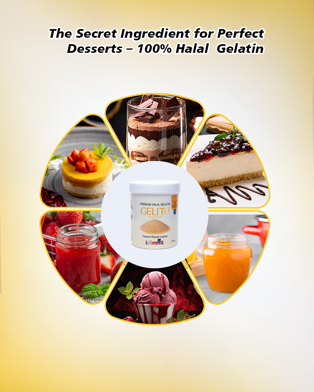 The Secret Ingredient for Perfect Desserts – 100% Halal Gelatin